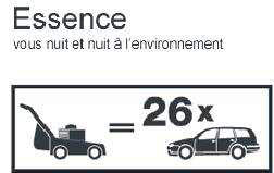 essence tondeuse pollution les jardinier a velo